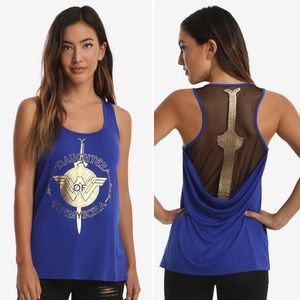 RARE Her Universe DC Wonder Woman Daughter Of Themyscira Sword Tank Top